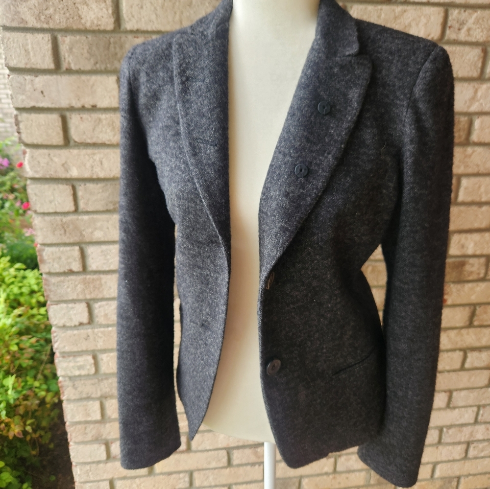 Vince wool blend charcoal gray ladies blazer 8